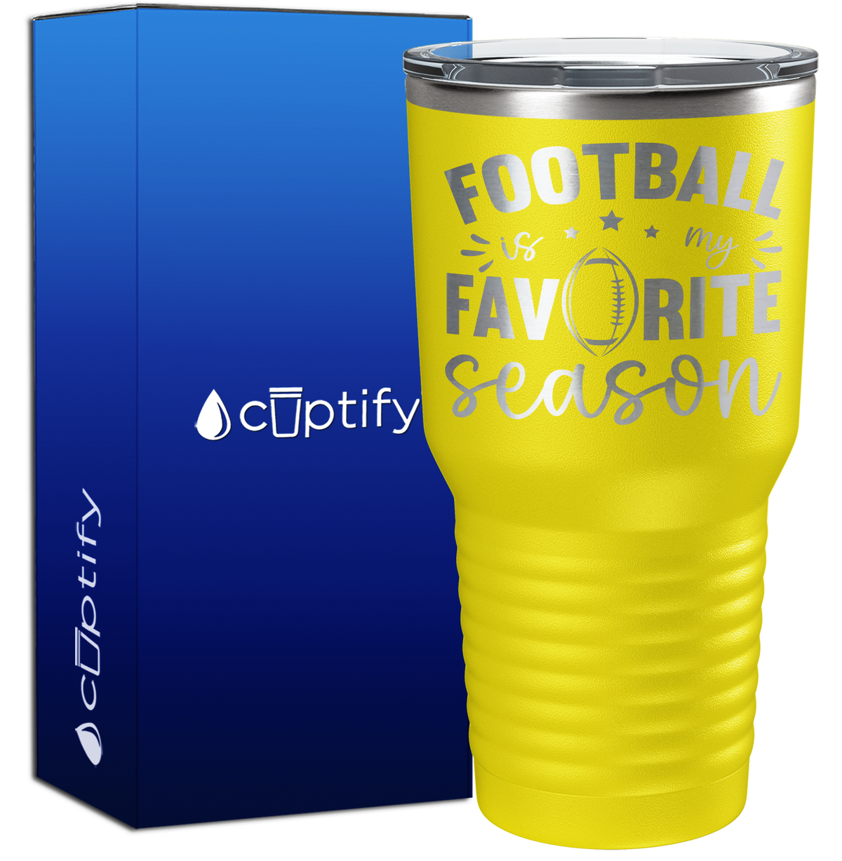 Football is my Favorite Season 30oz Football Tumbler