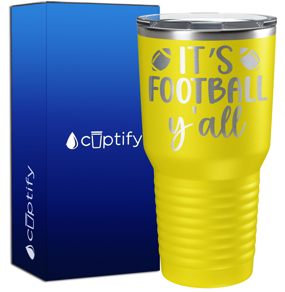 It's Football Y'all 30oz Football Tumbler