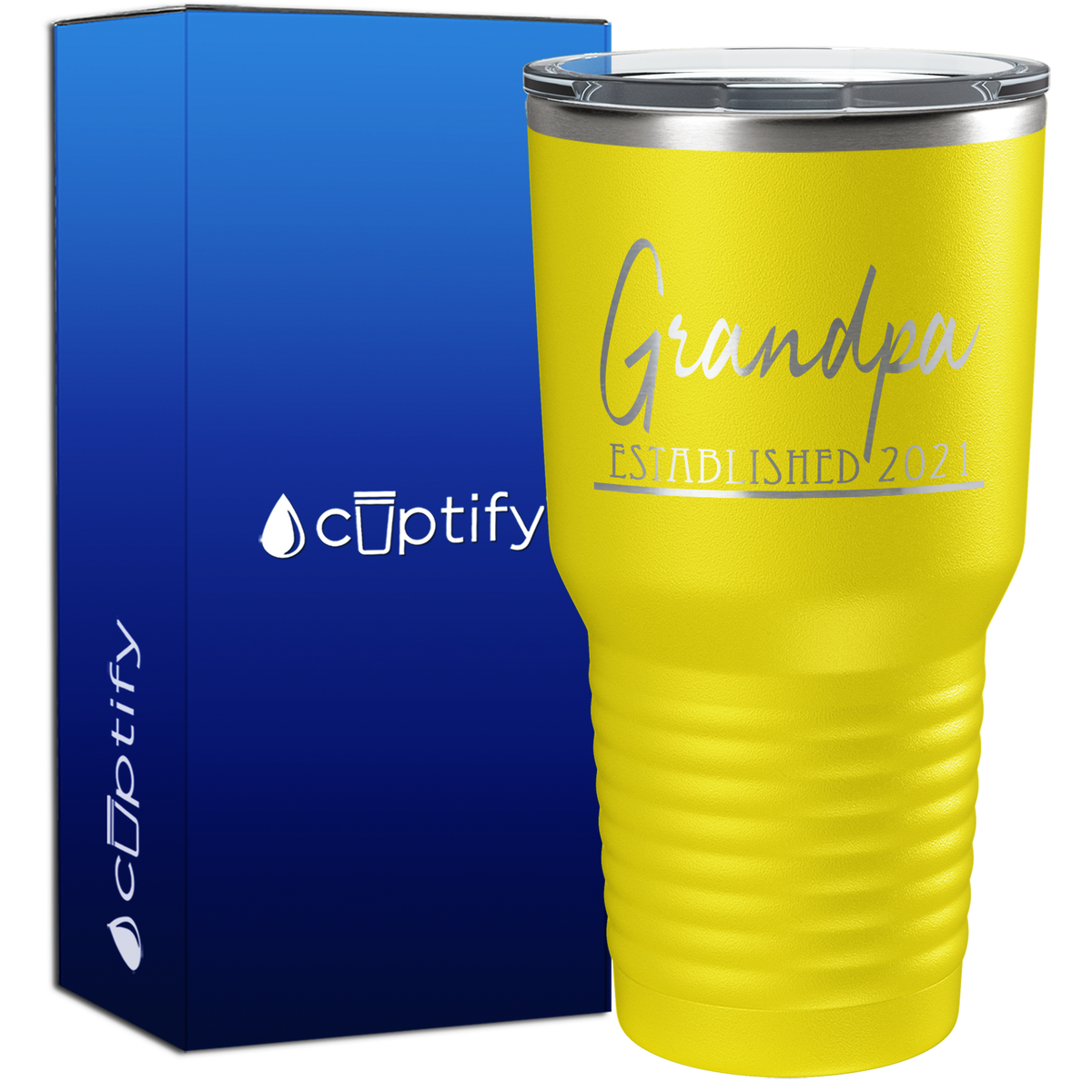 Grandpa Established 30oz New Baby Tumbler