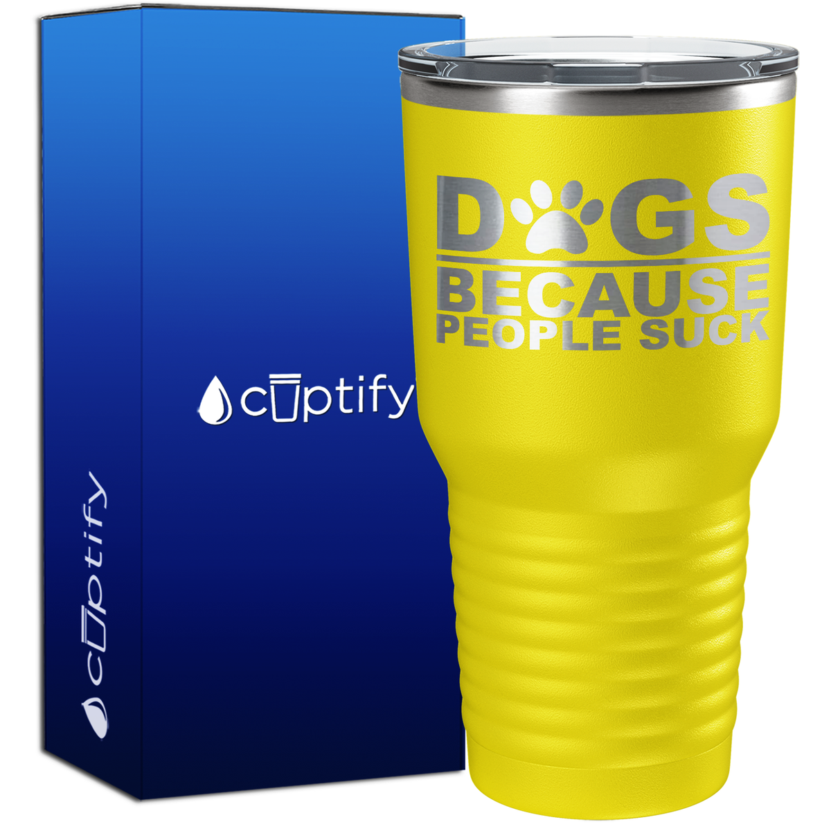 Dogs Because People Suck 30oz Dogs Tumbler
