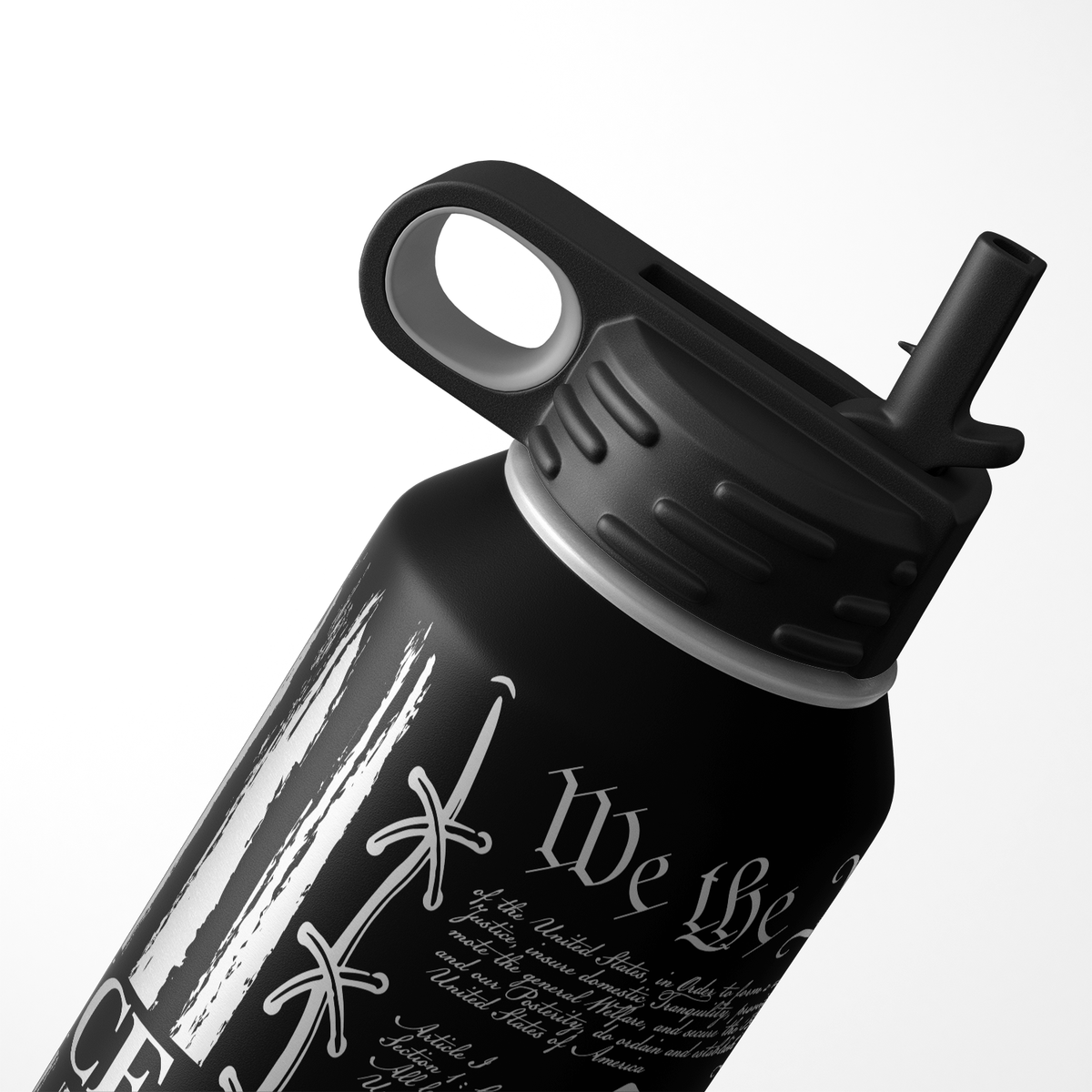 Police We the People 32oz Sport Water Bottle