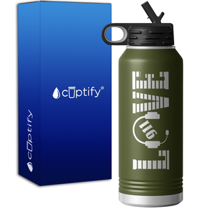 Love 911 Dispatcher 32oz Sport Water Bottle