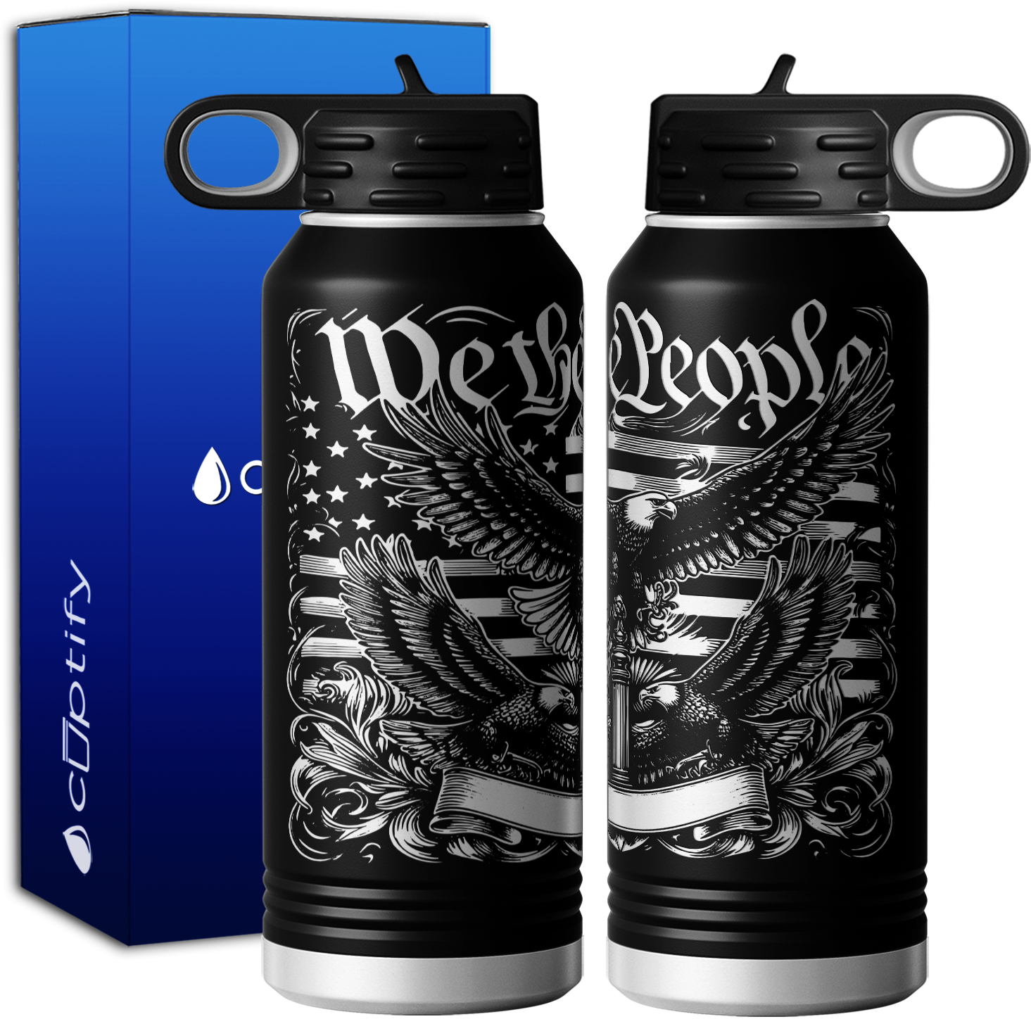 We the People American Eagle 32oz Sport Water Bottle