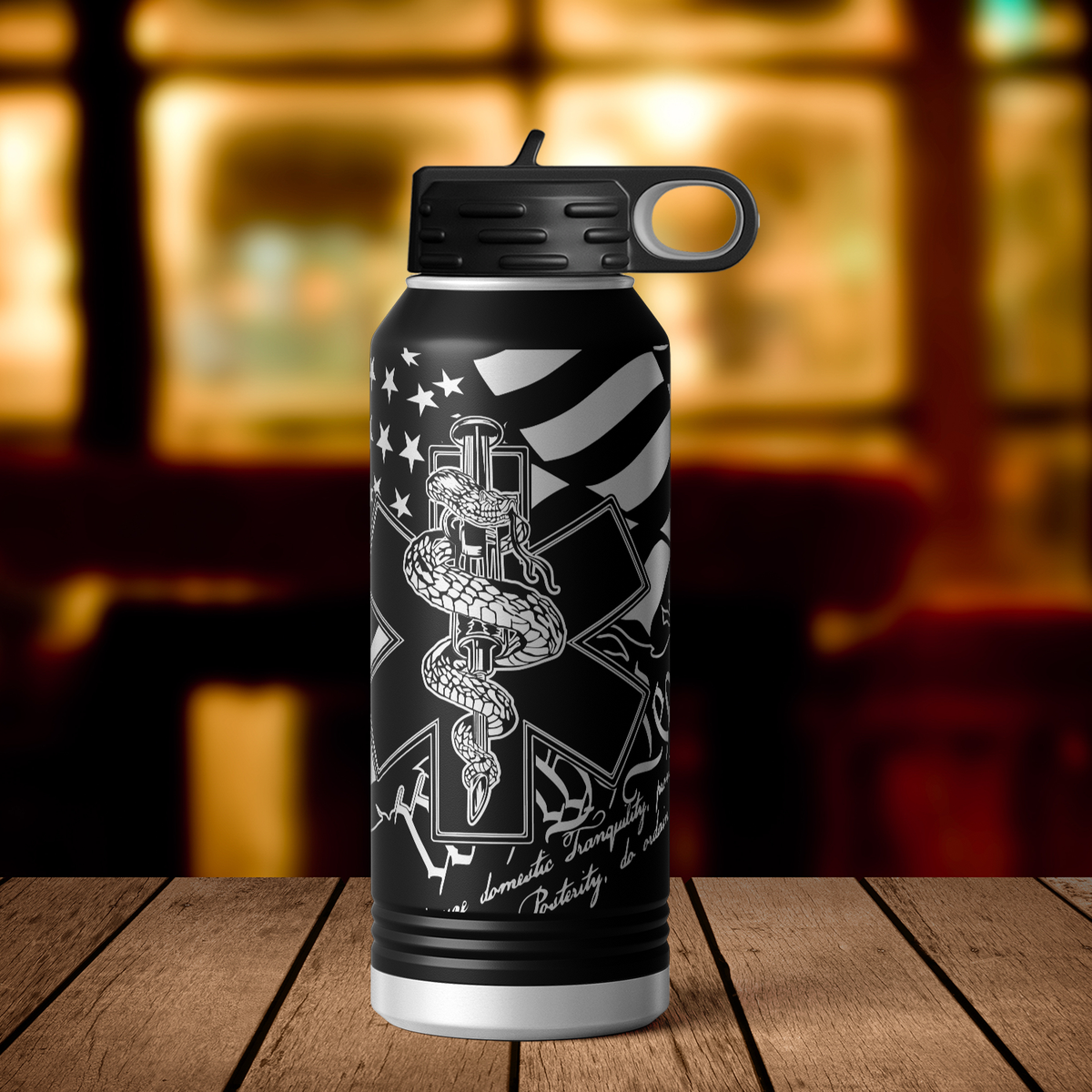 EMS Paramedic We The People 32oz Sport Water Bottle