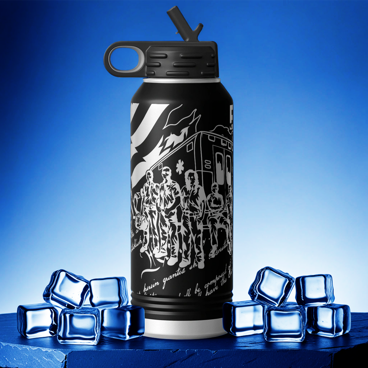 EMS Paramedic We The People 32oz Sport Water Bottle