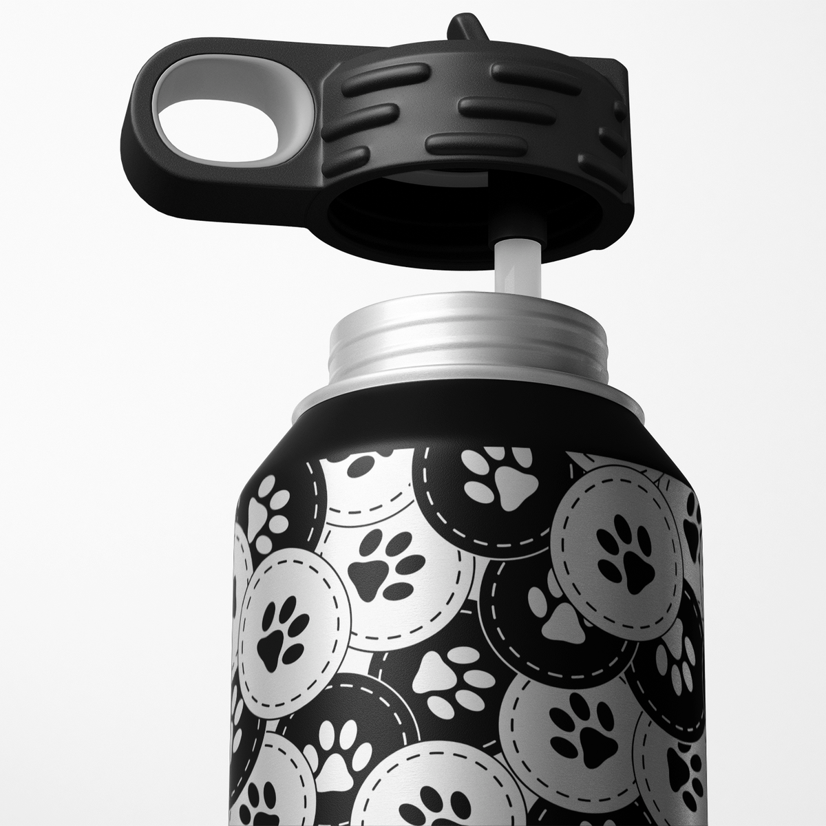 Dog Paws Print 32oz Sport Water Bottle