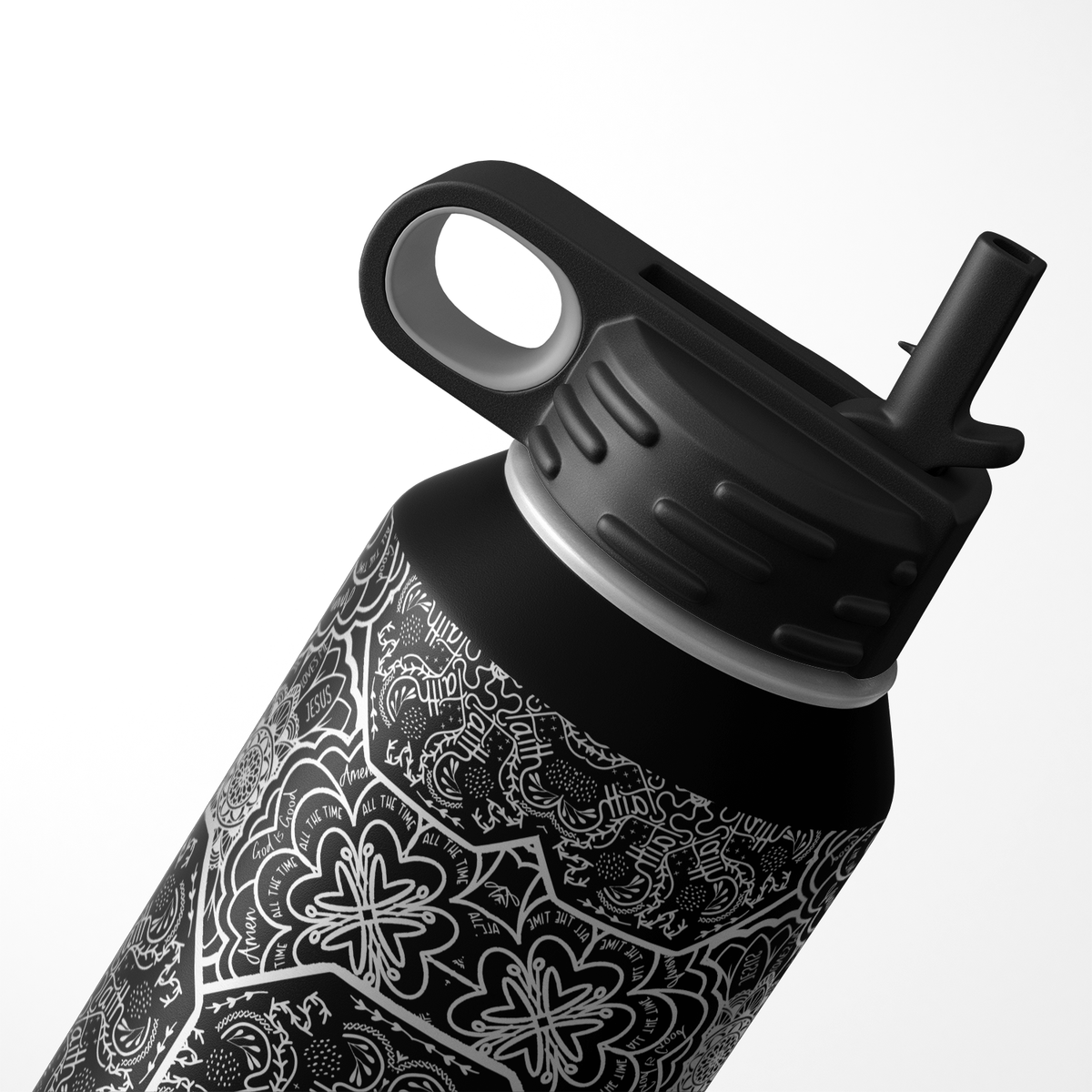 Religious Mandala 32oz Sport Water Bottle