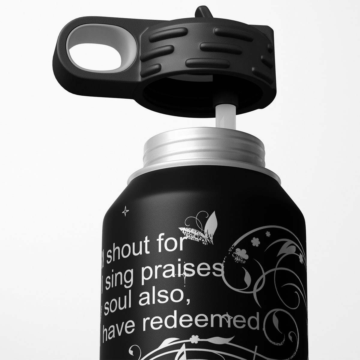 My Lips Will Shout For Joy Psalm 71:23 32oz Sport Water Bottle