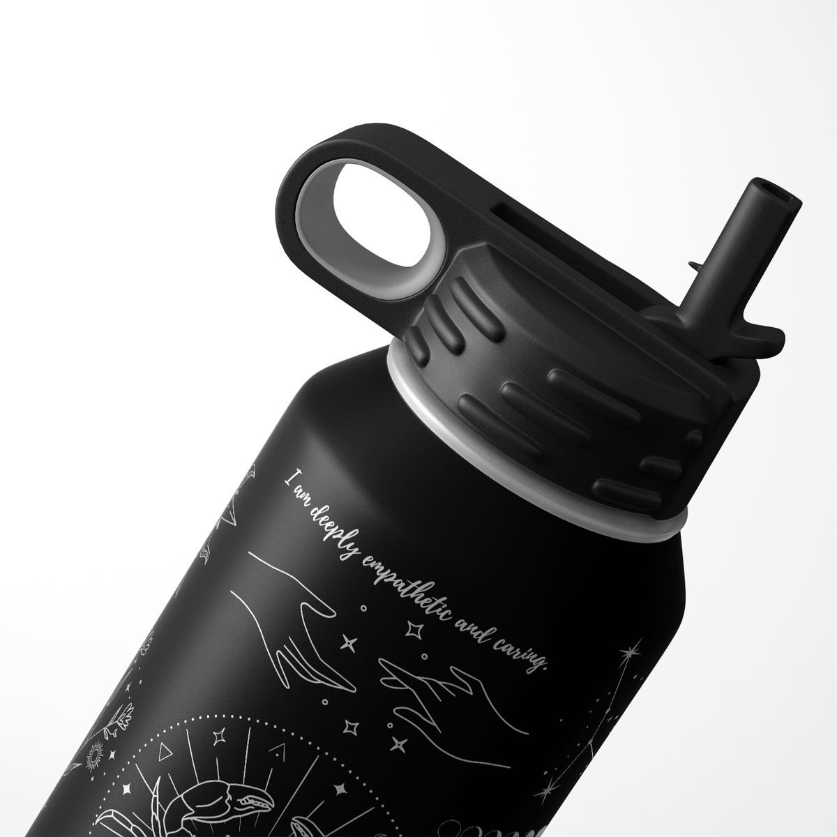 Zodiac Sign Cancer 32oz Sport Water Bottle