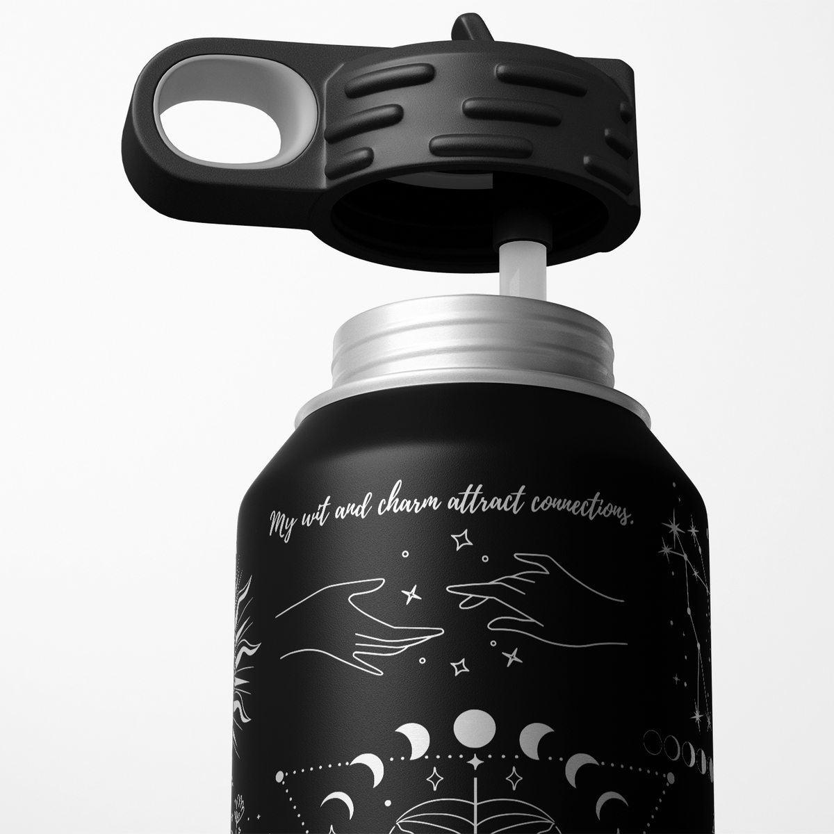 Zodiac Sign Gemini 32oz Sport Water Bottle