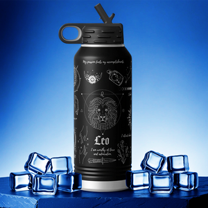 Zodiac Sign Leo 32oz Sport Water Bottle