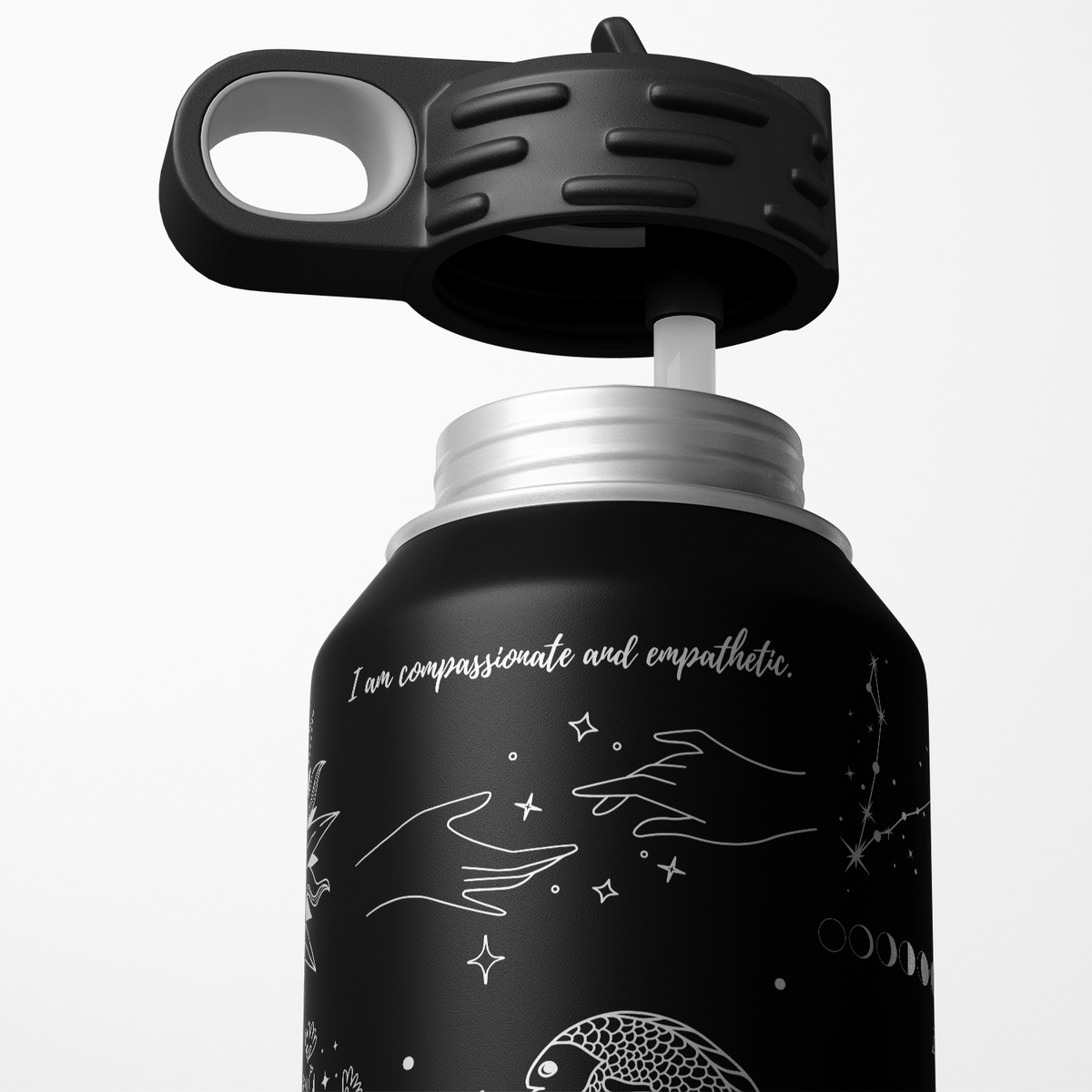 Zodiac Sign Pisces 32oz Sport Water Bottle