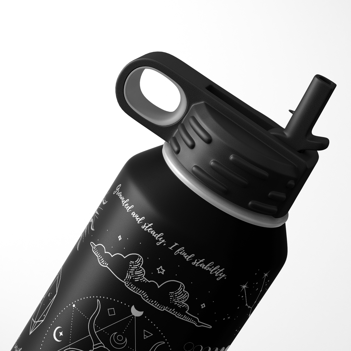 Zodiac Sign Taurus 32oz Sport Water Bottle