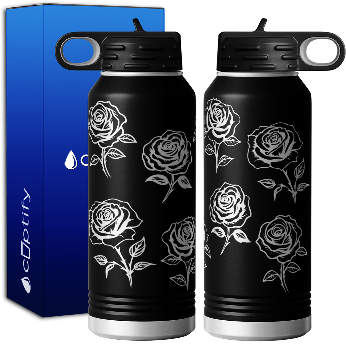 Roses 32oz Sport Water Bottle