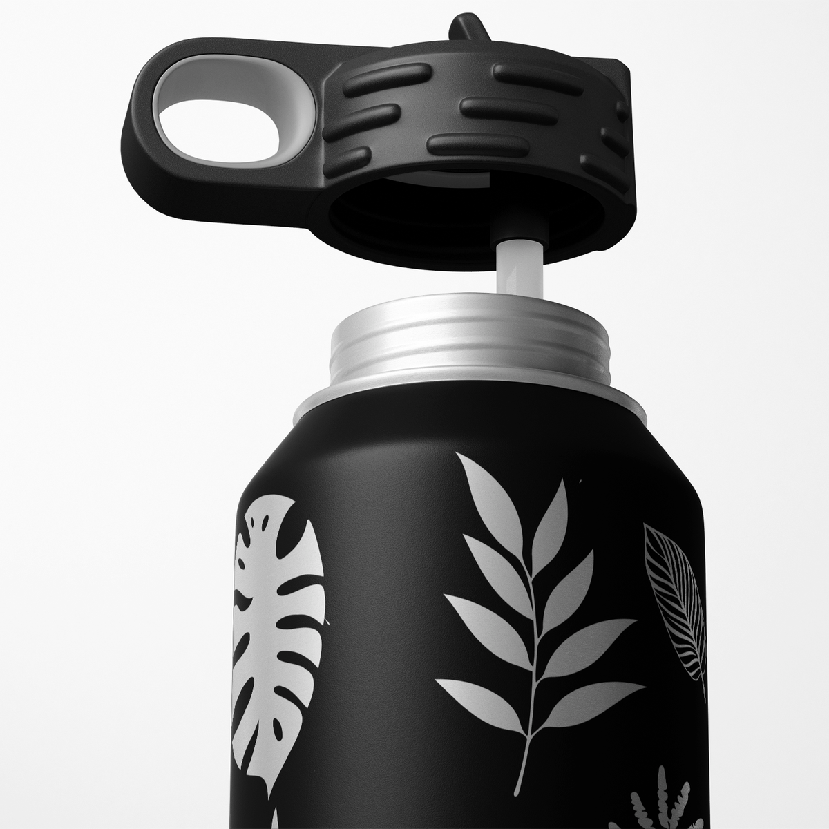 Tropical Leaf 32oz Sport Water Bottle