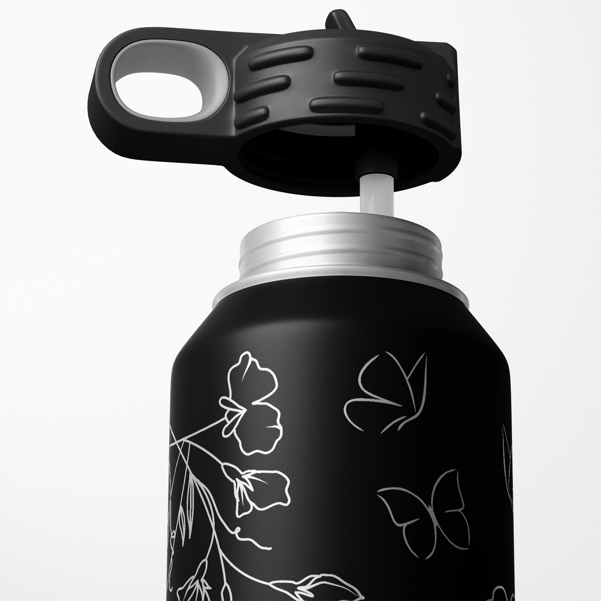 Blooming 32oz Sport Water Bottle