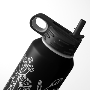 Florals and Butterflies 32oz Sport Water Bottle