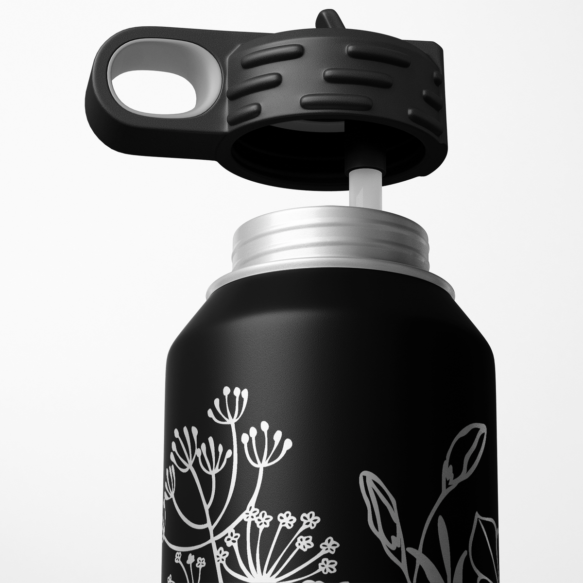 Florals and Butterflies 32oz Sport Water Bottle