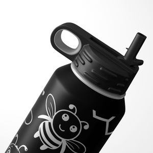 Cute Bees 32oz Sport Water Bottle
