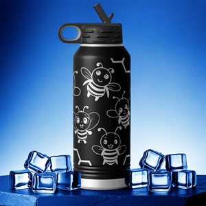 Cute Bees 32oz Sport Water Bottle