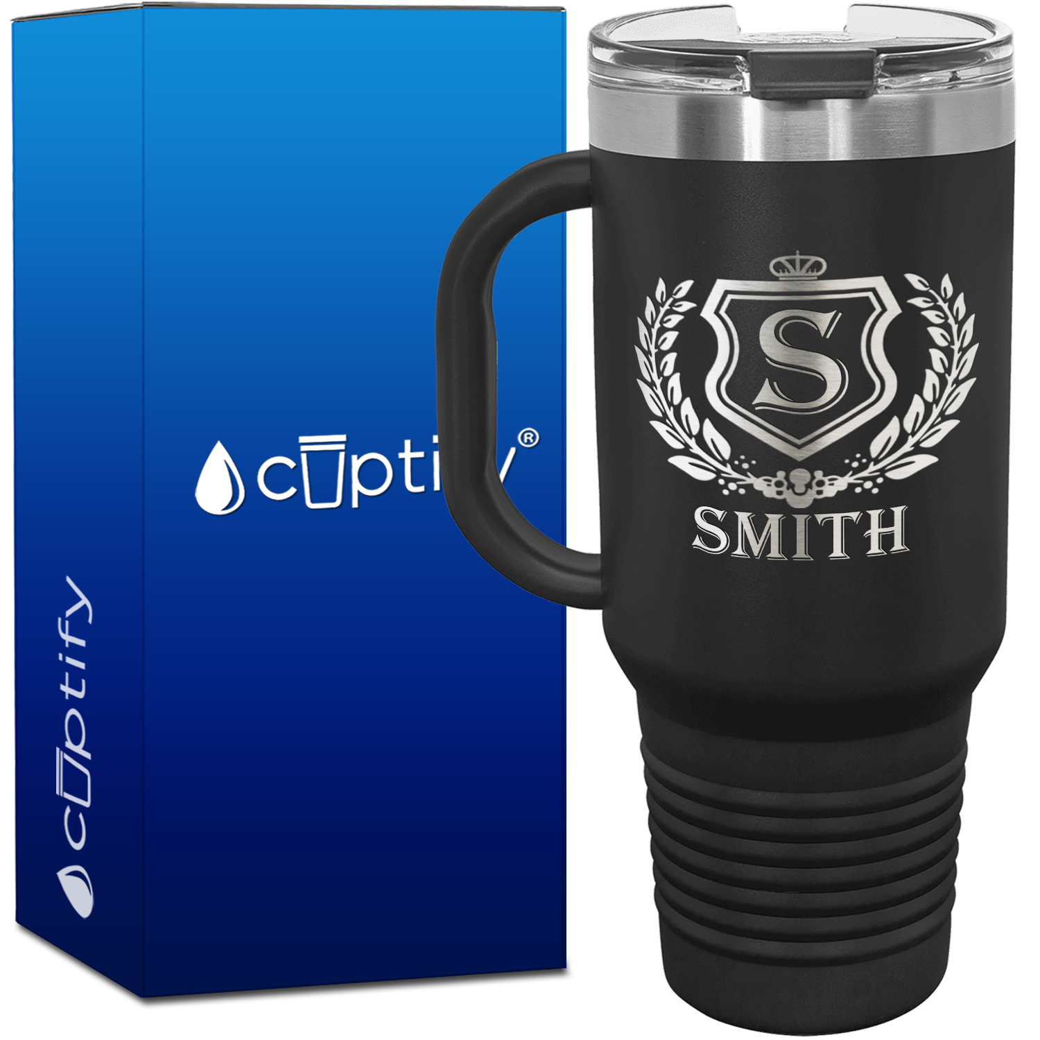Personalized Monogram 40oz Travel Mug