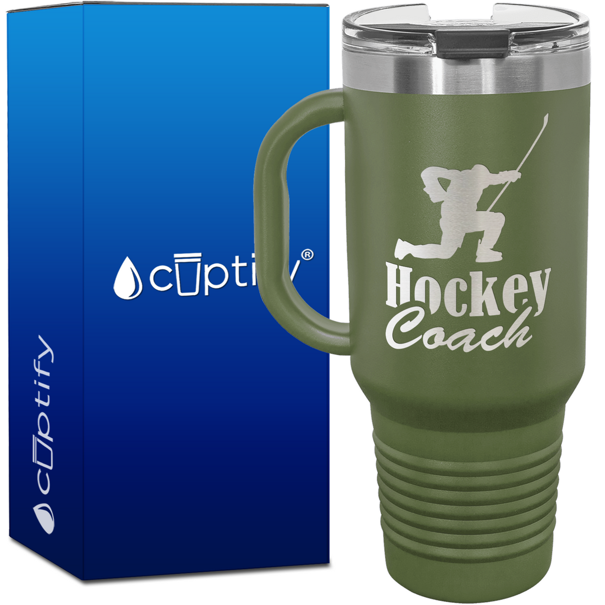 Hockey Coach Goal Post 40oz Travel Mug