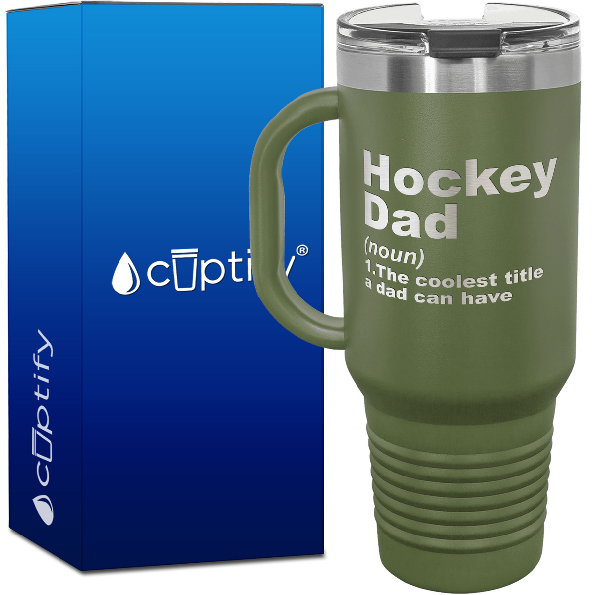 Hockey Dad Definition 40oz Travel Mug