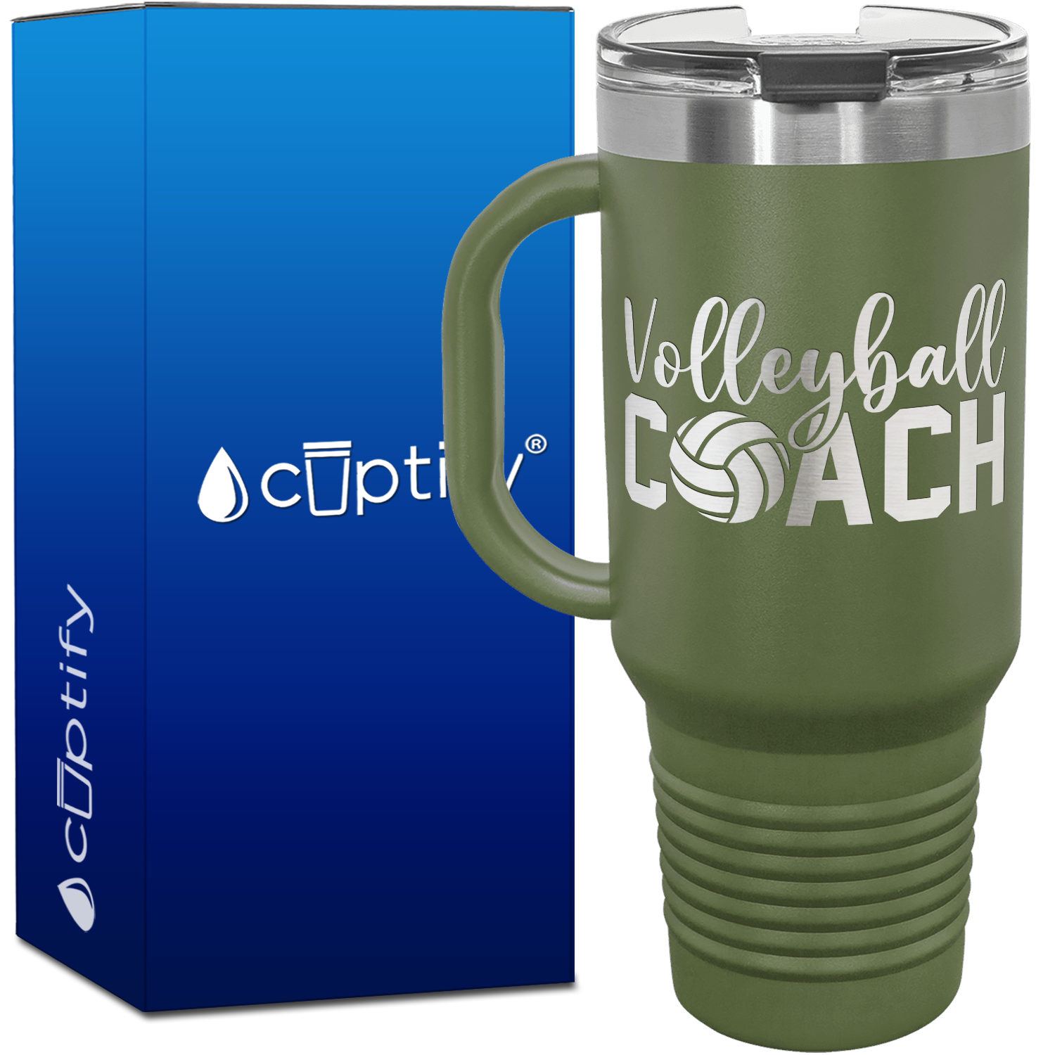 Volleyball Coach 40oz Volleyball Travel Mug