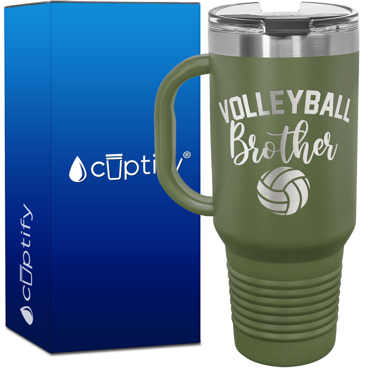 Volleyball Brother 40oz Volleyball Travel Mug