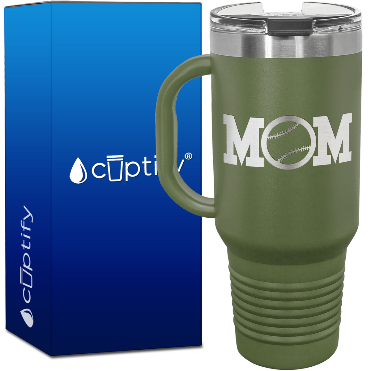 Baseball Mom 40oz Mom Travel Mug