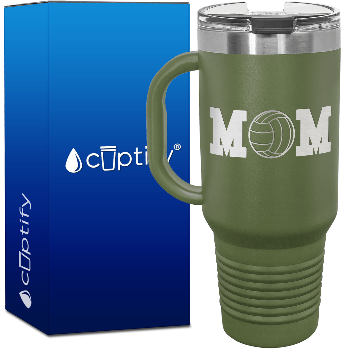 Volleyball Mom 40oz Mom Travel Mug