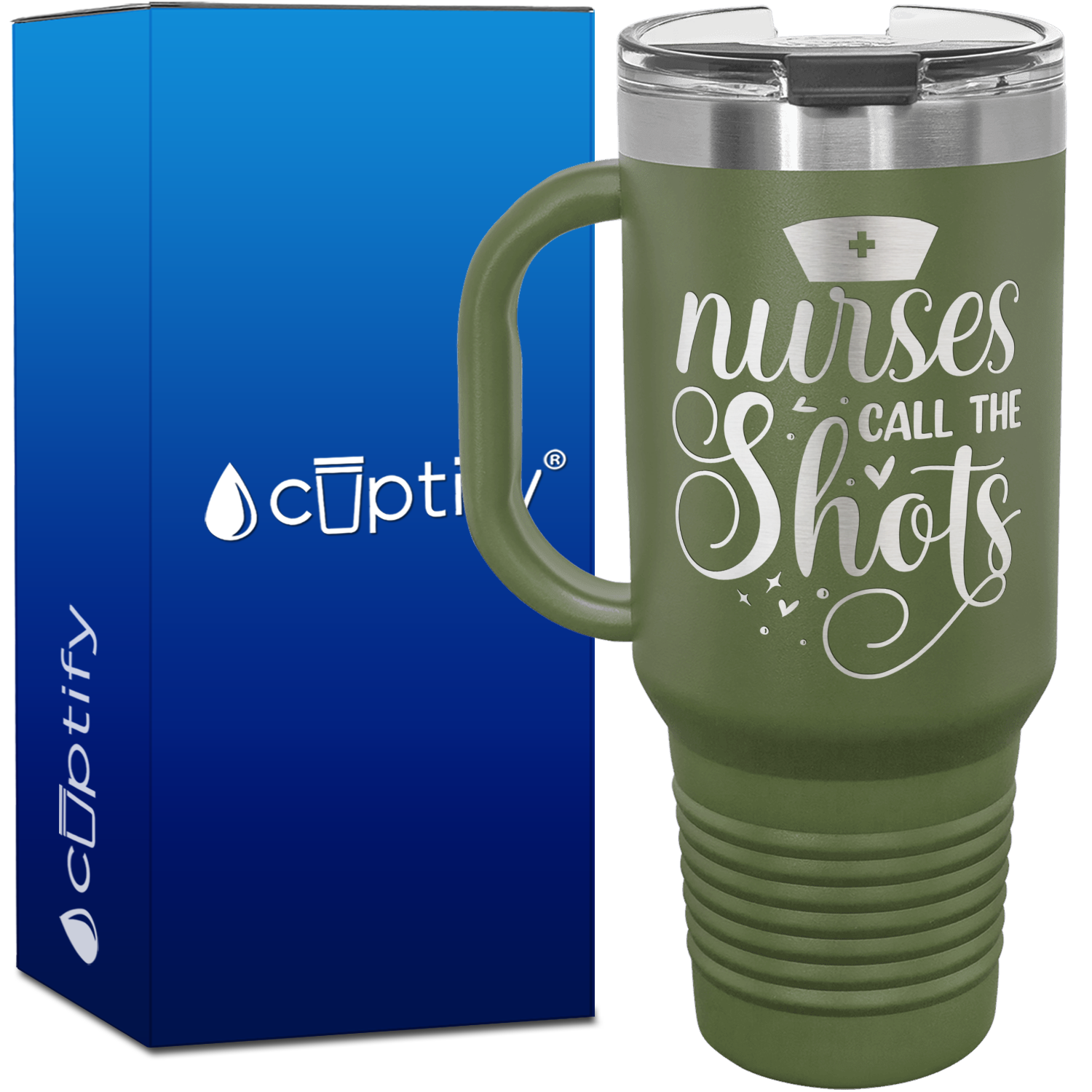 Nurses Call the Shots 40oz Nurse Travel Mug