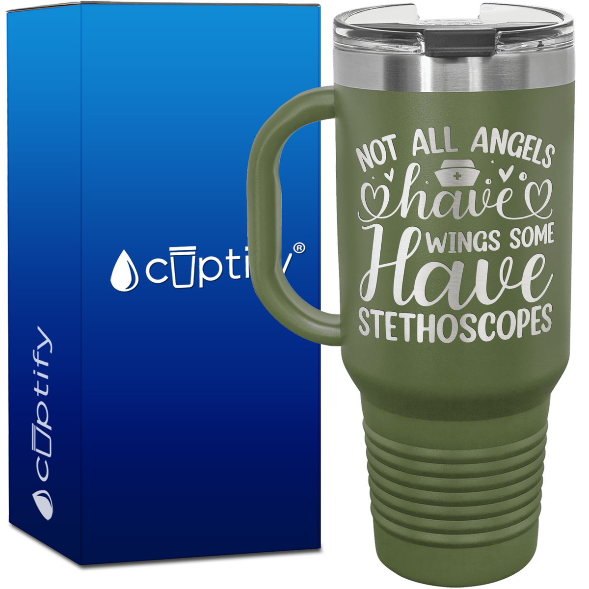 Not All Angels Have Wings 40oz Nurse Travel Mug
