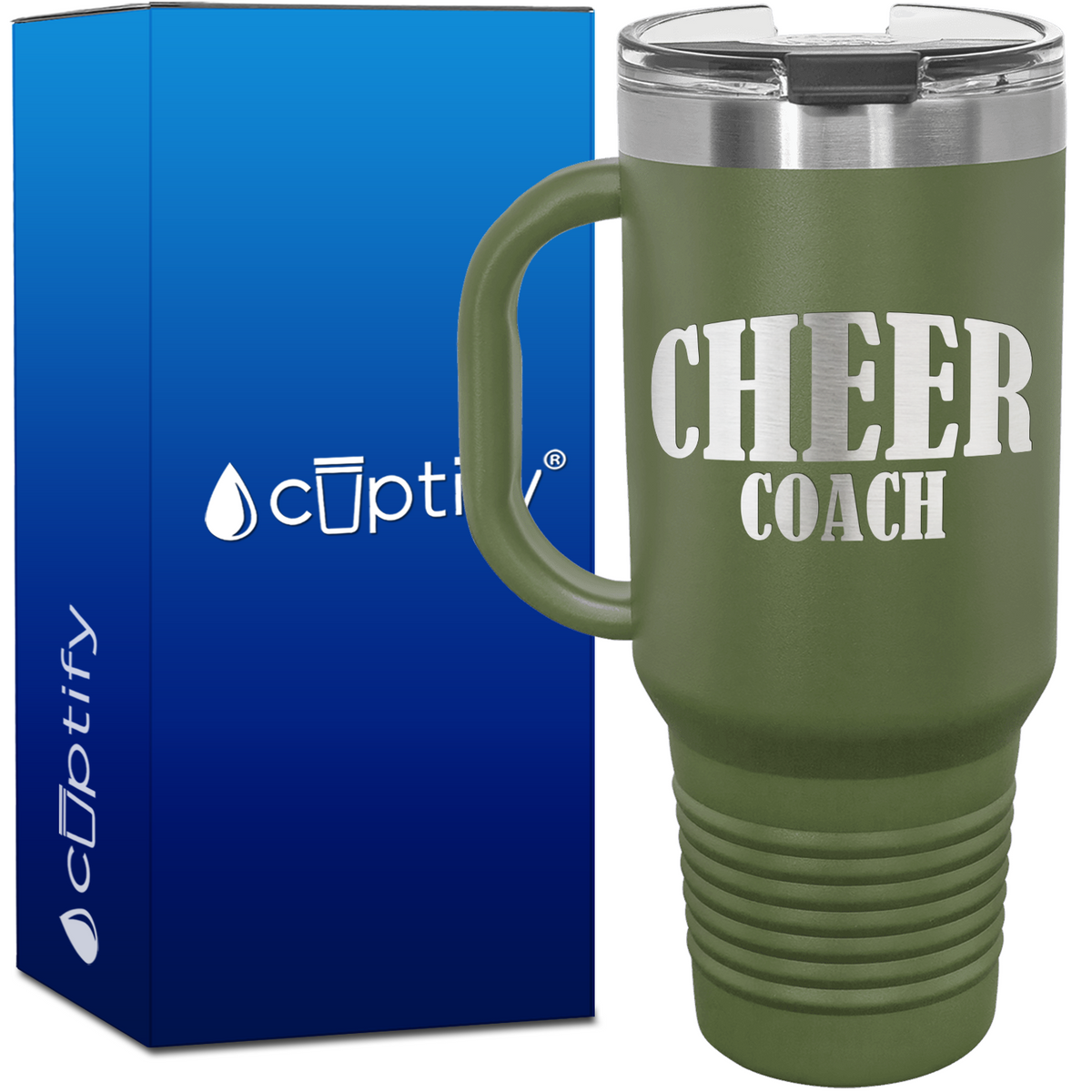 Cheer Coach Inflate 40oz Cheer Travel Mug