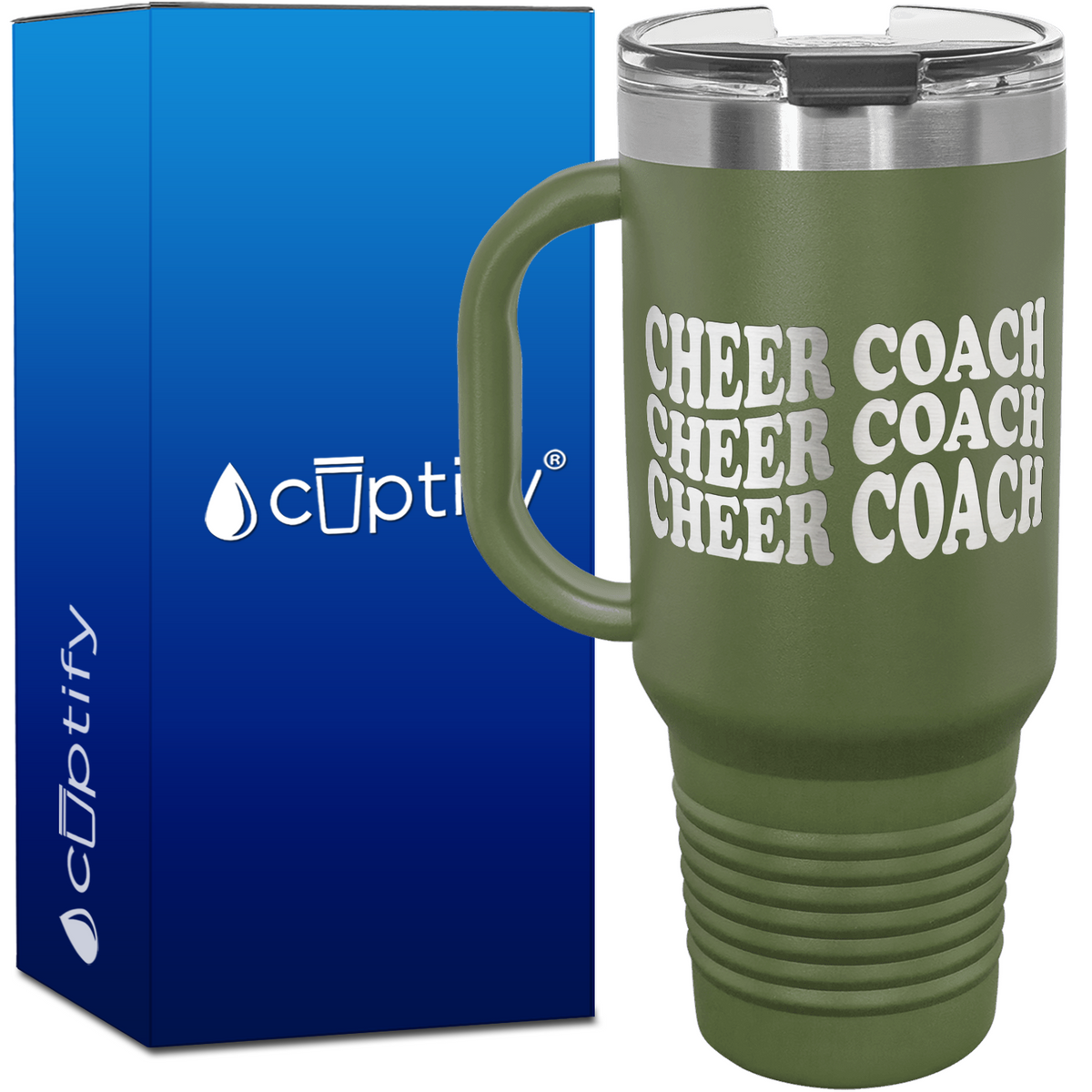 Cheer Coach x3 40oz Cheer Travel Mug
