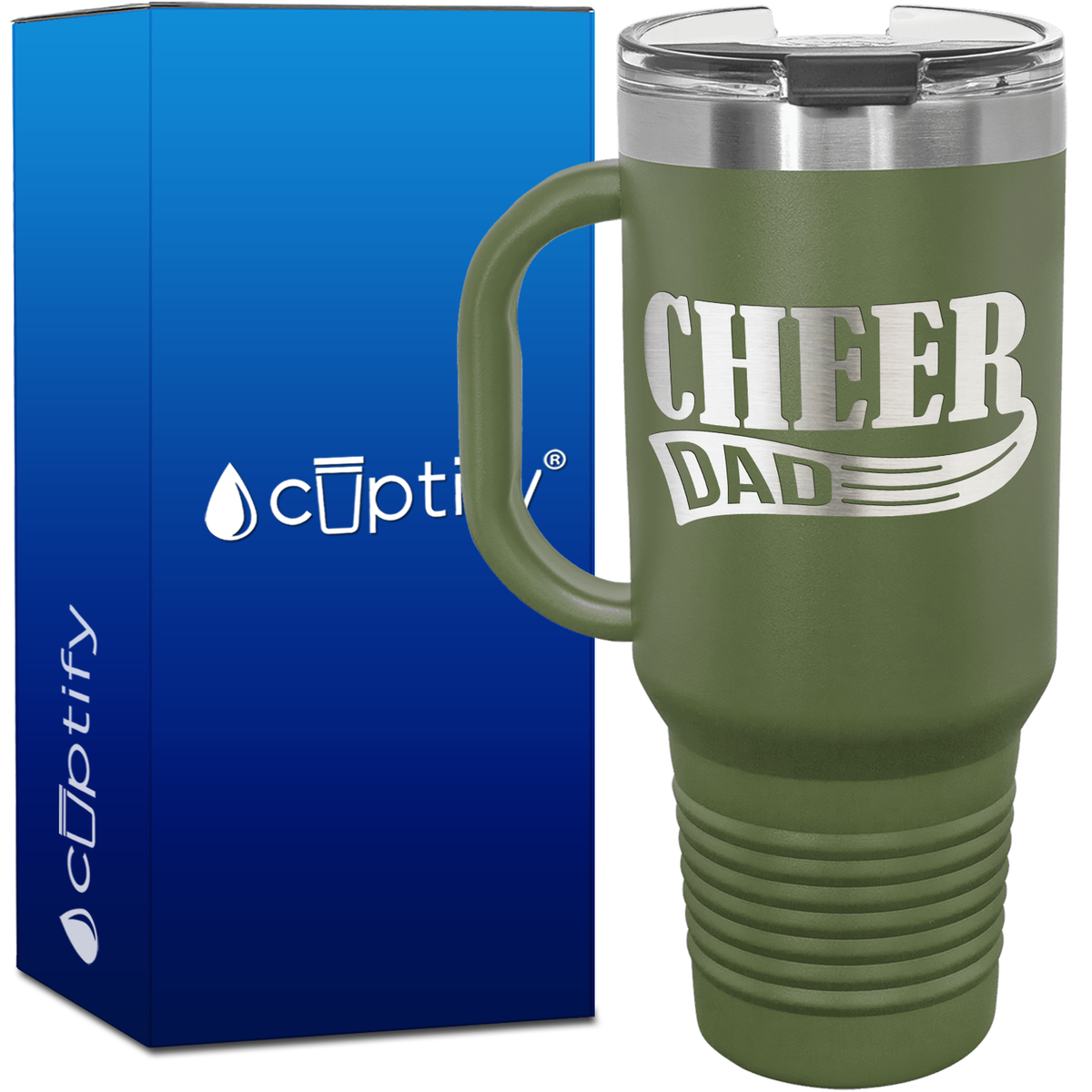 Cheer Dad 40oz Cheer Travel Mug