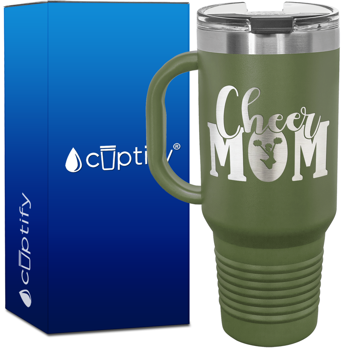 Cheer Mom 40oz Cheer Travel Mug