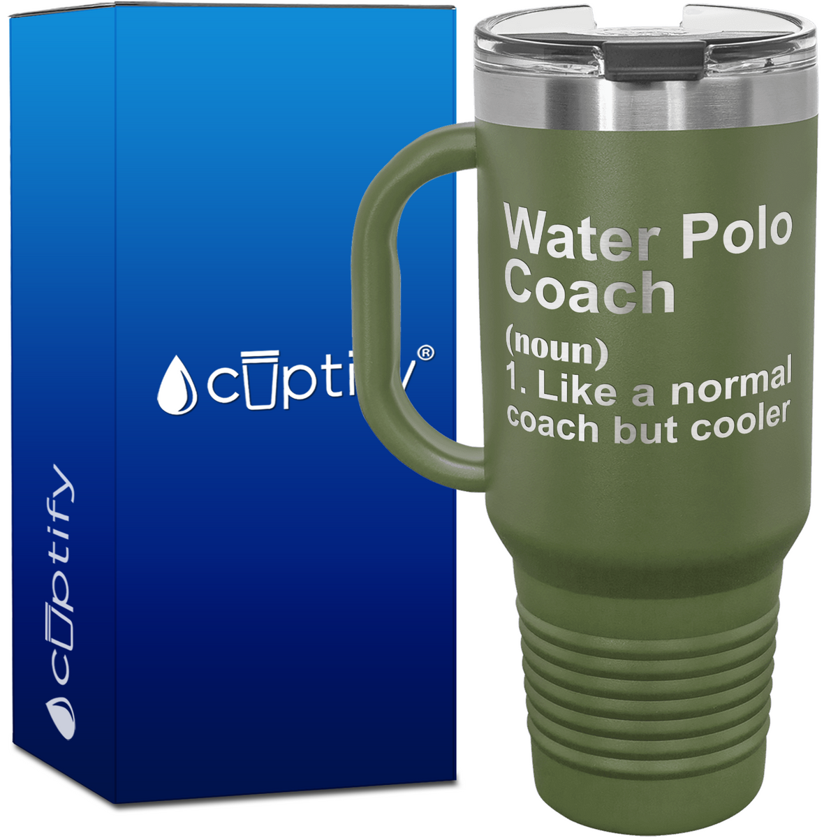 Water Polo Coach Definition 40oz Coach Travel Mug