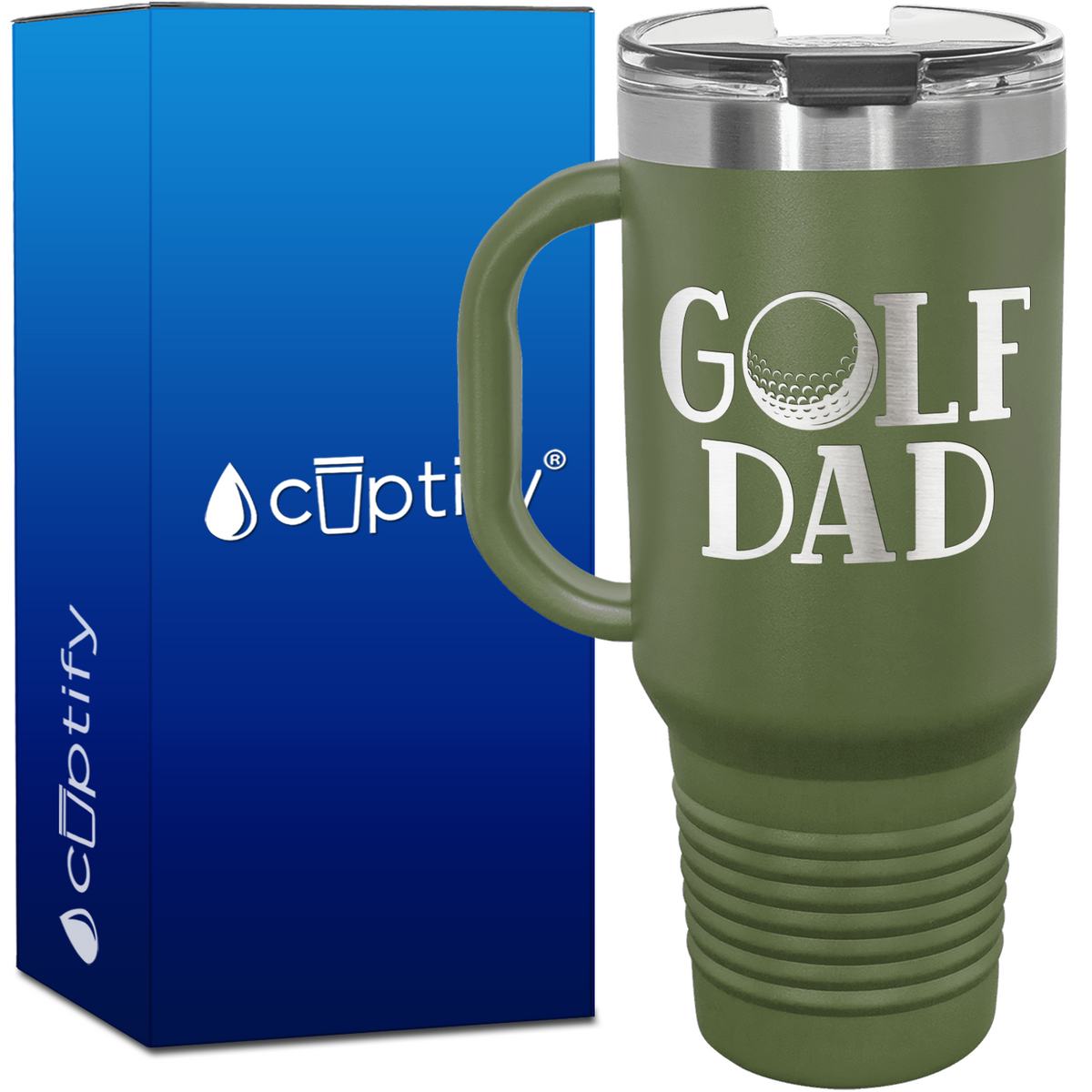 Golf Dad 40oz Golf Travel Mug