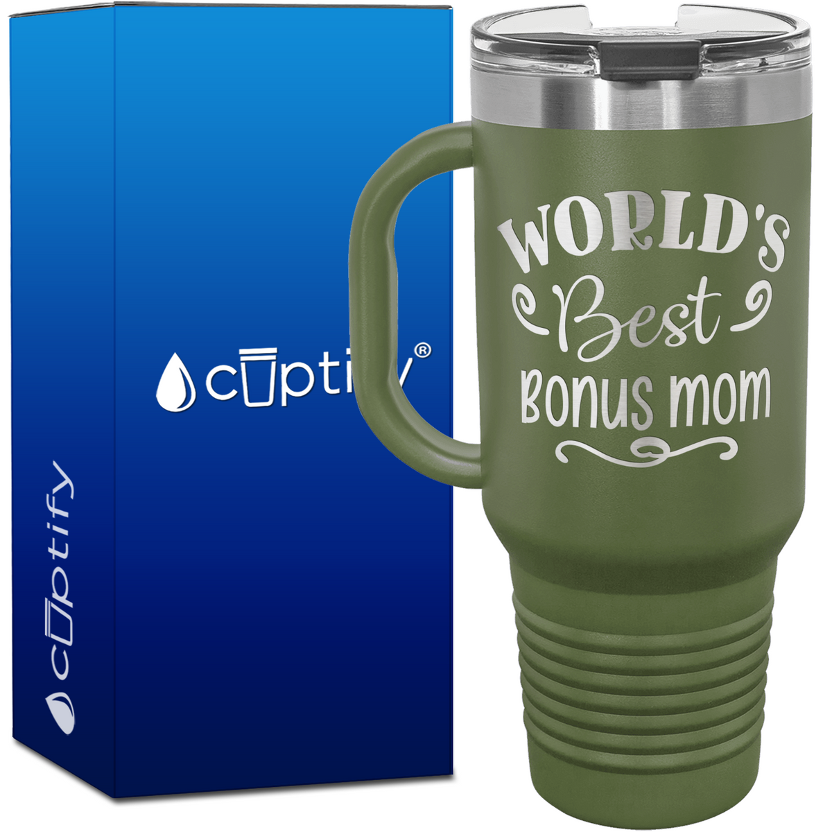 World's Best Bonus Mom 40oz Mom Travel Mug