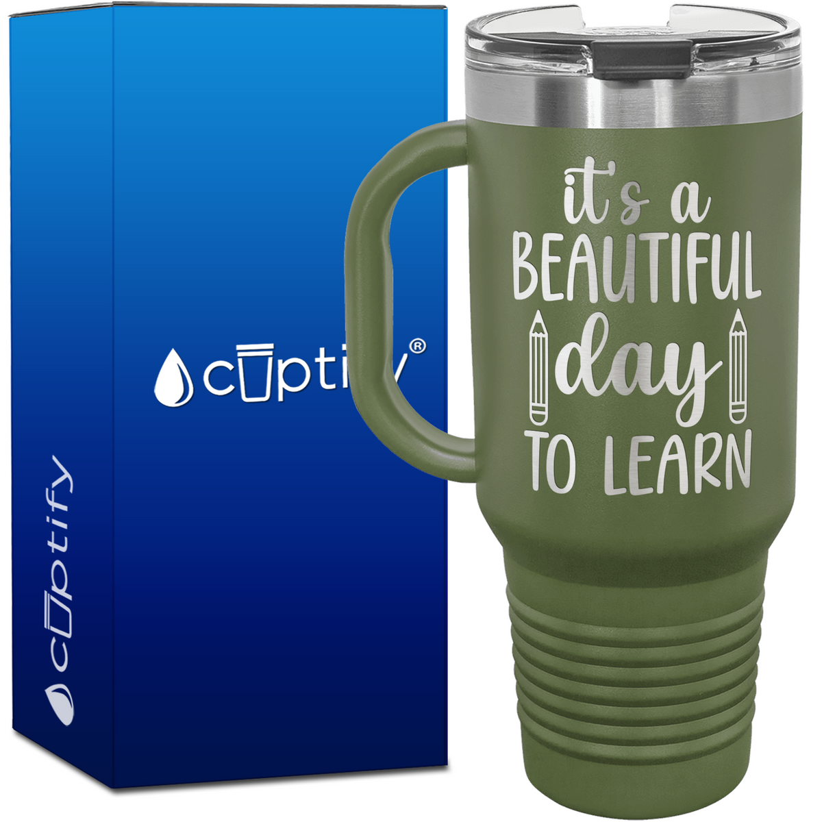 It's a Beautiful Day to Learn 40oz Teacher Travel Mug