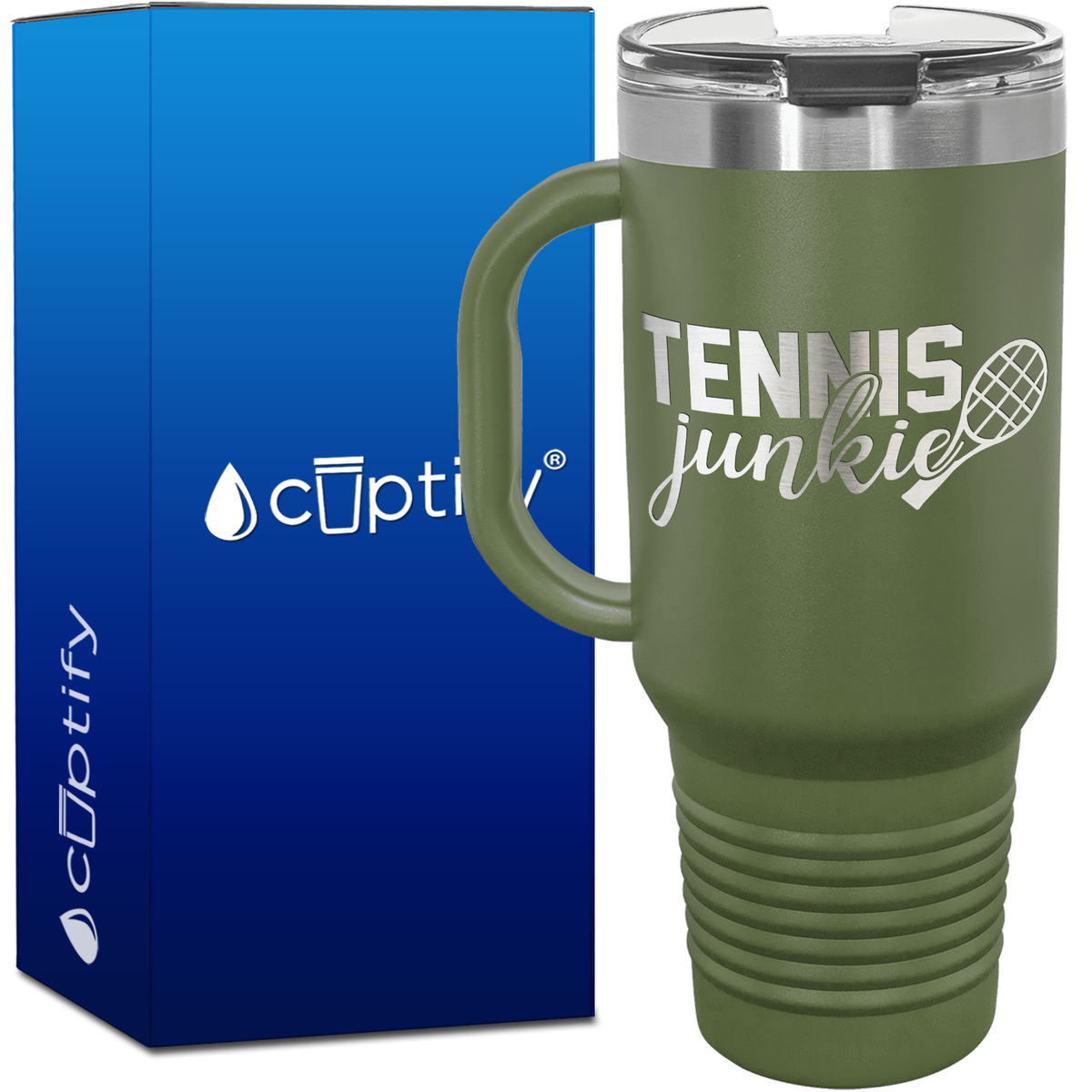 Tennis Junkie 40oz Tennis Travel Mug