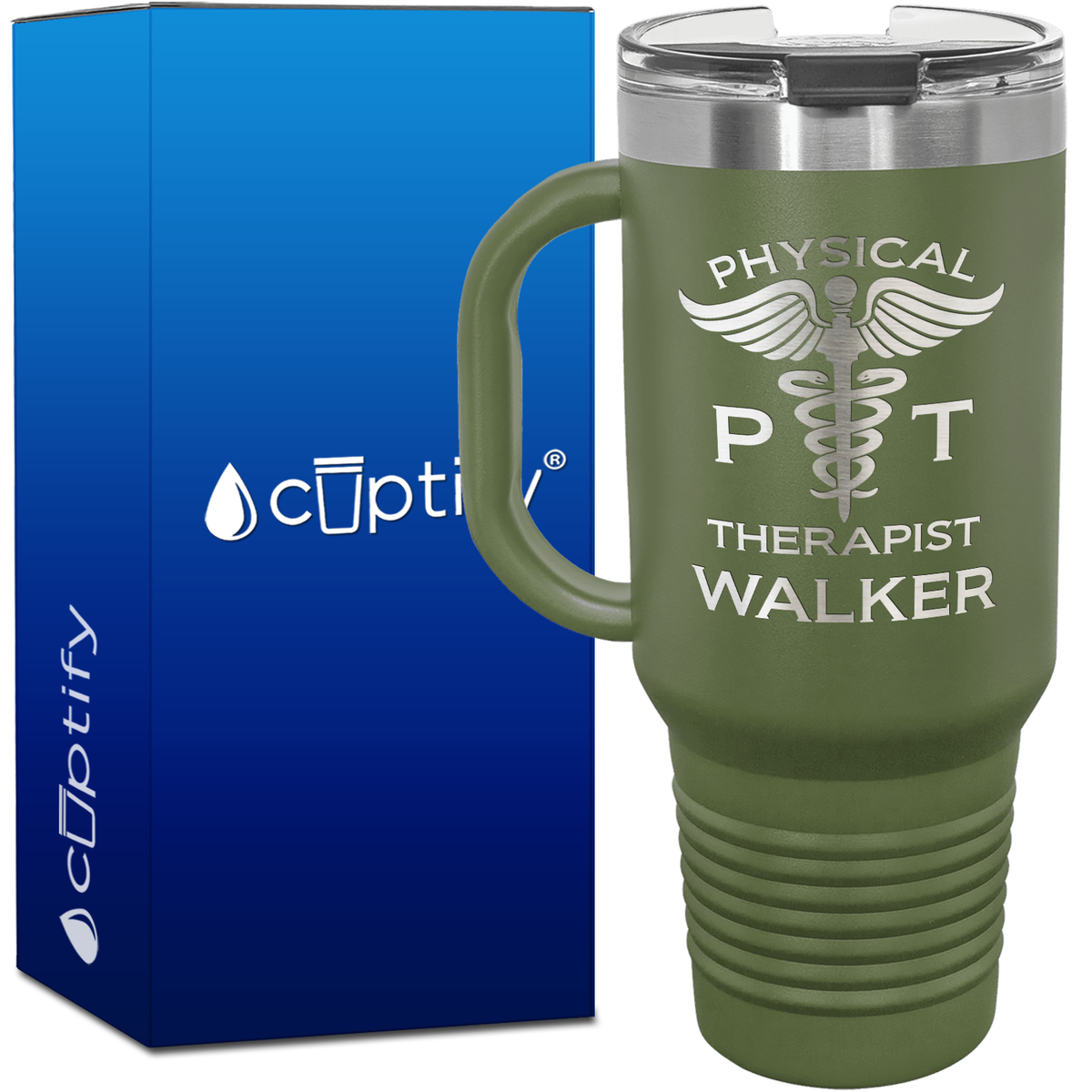 Personalized PT Physical Therapist 40oz Medical Travel Mug