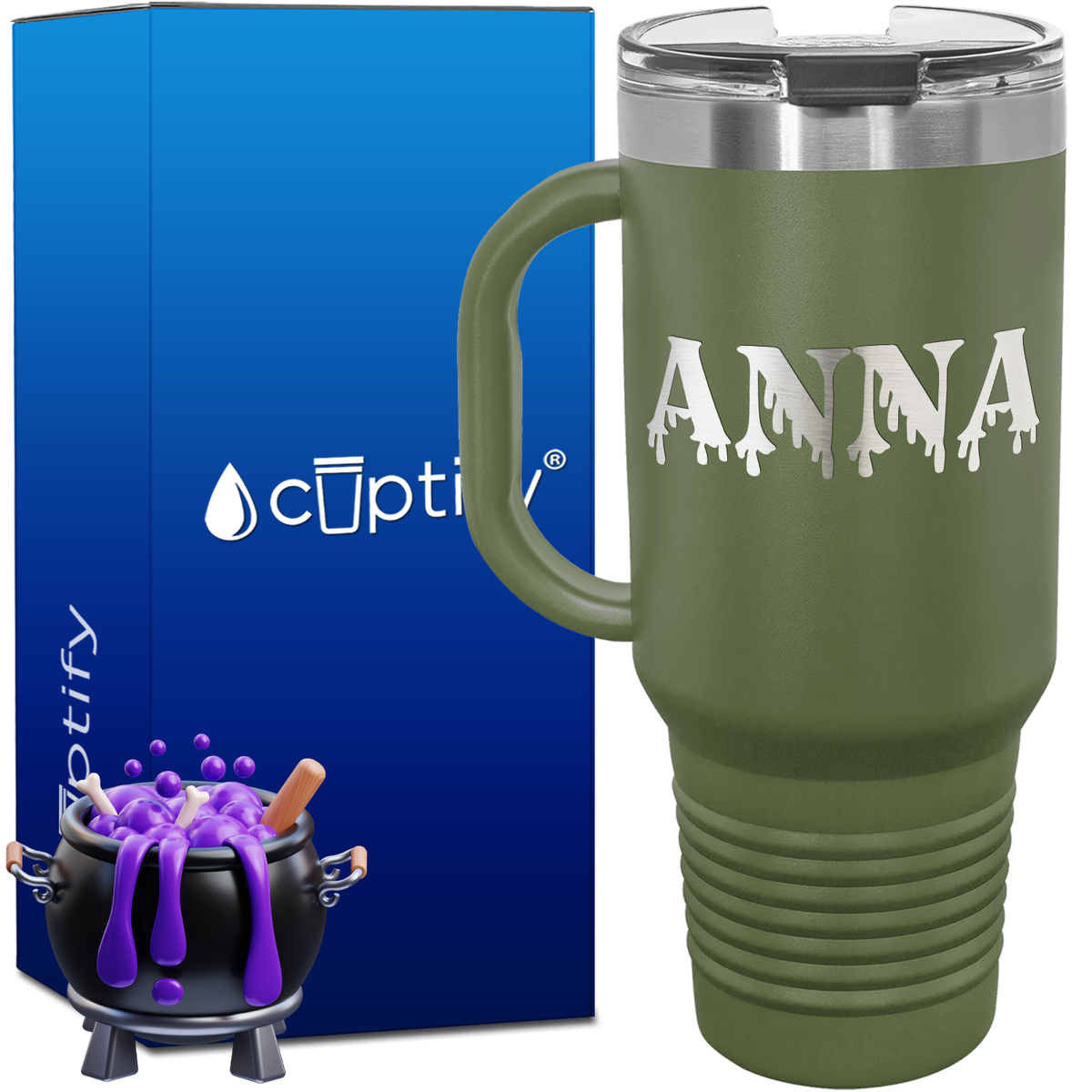 Personalized Bloody Font Style 40oz Halloween Travel Mug