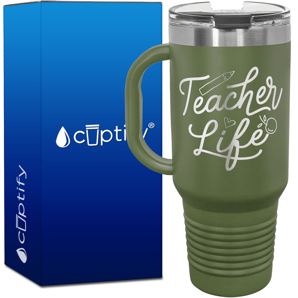 Teacher Life 40oz Teacher Travel Mug