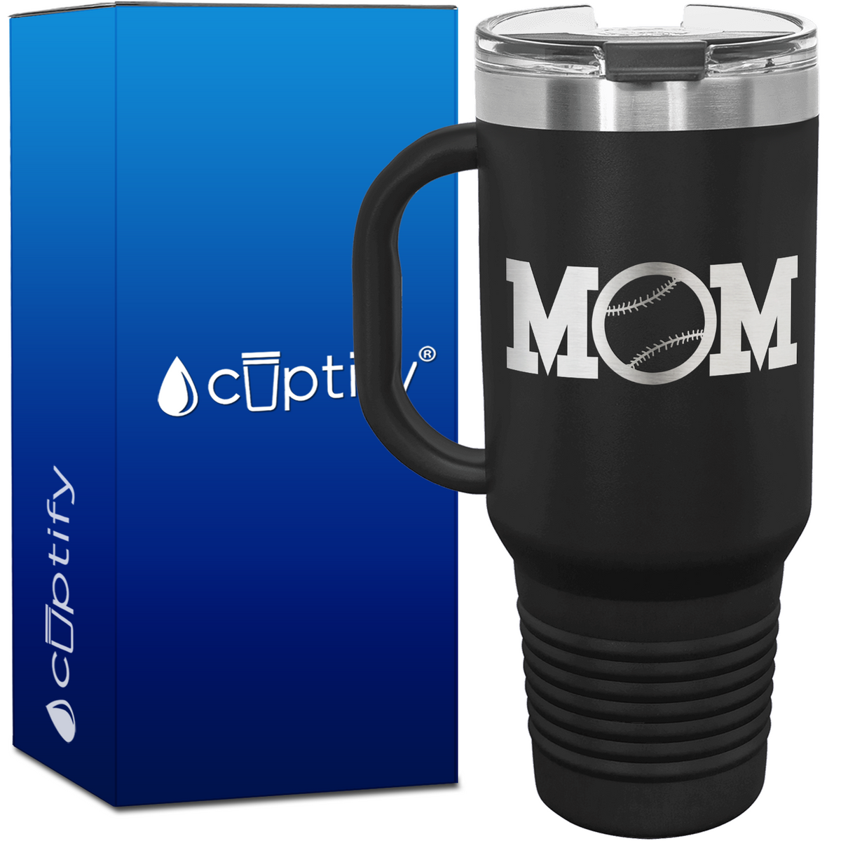 Baseball Mom 40oz Mom Travel Mug
