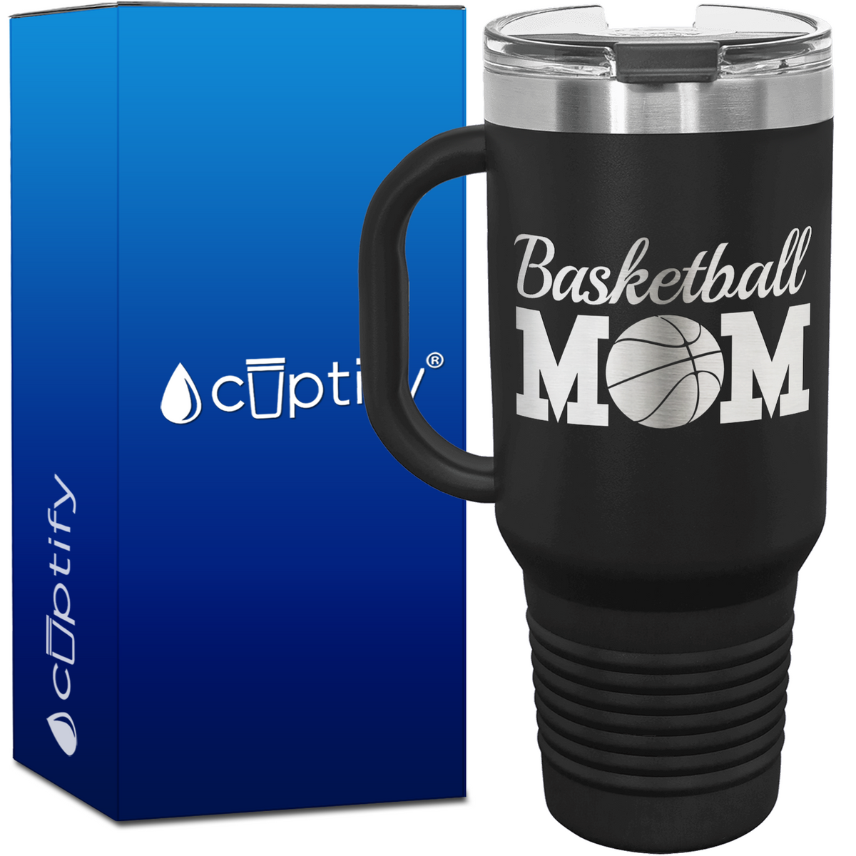 Basketball Mom 40oz Mom Travel Mug