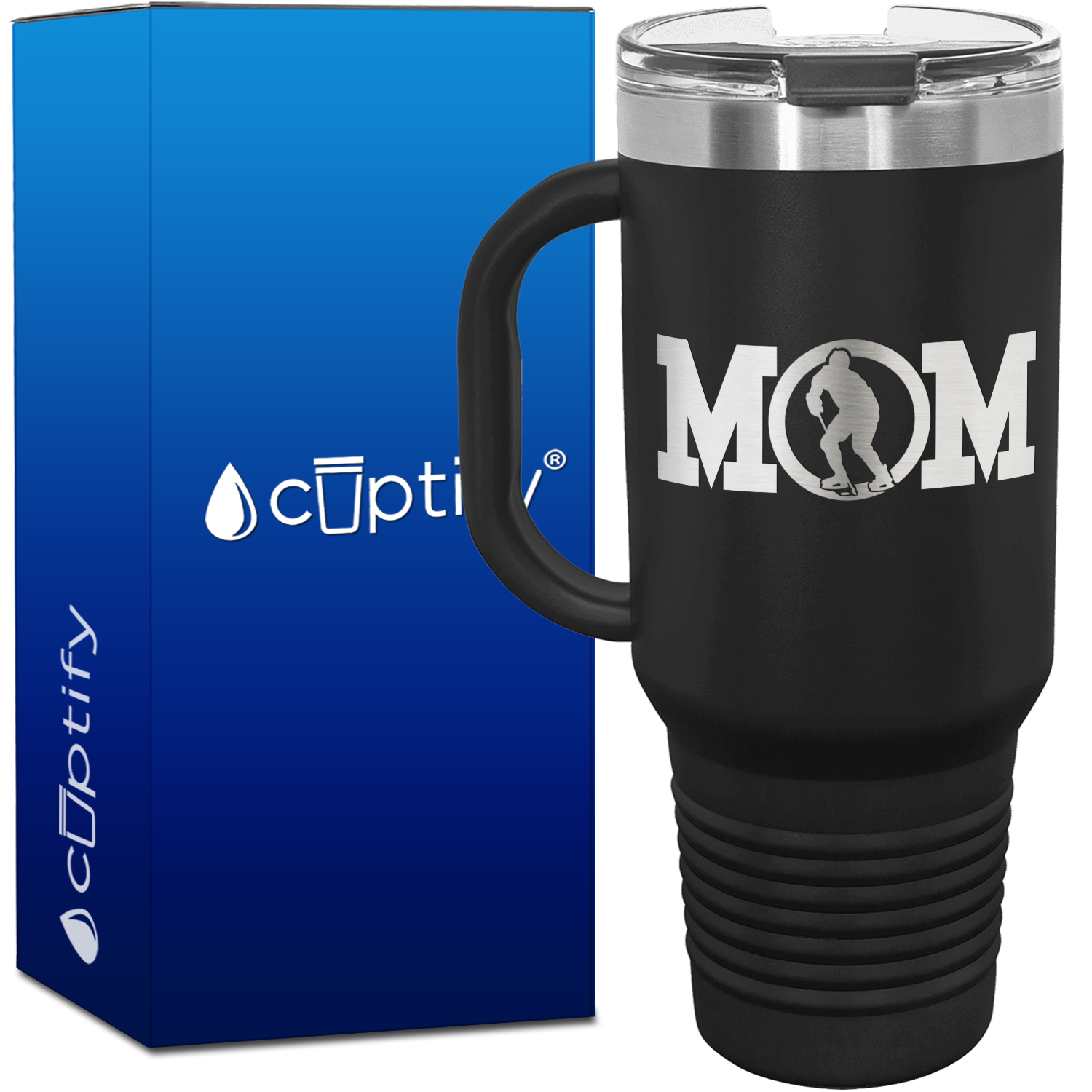 Hockey Mom 40oz Mom Travel Mug