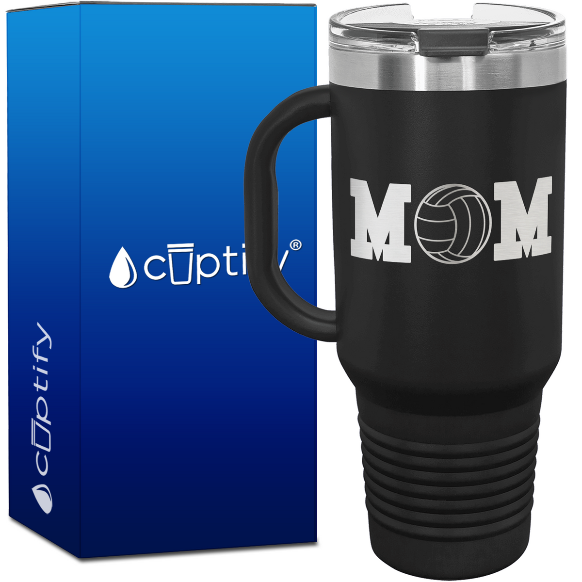 Volleyball Mom 40oz Mom Travel Mug