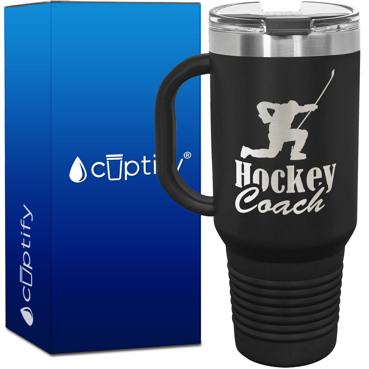 Hockey Coach Goal Post 40oz Travel Mug